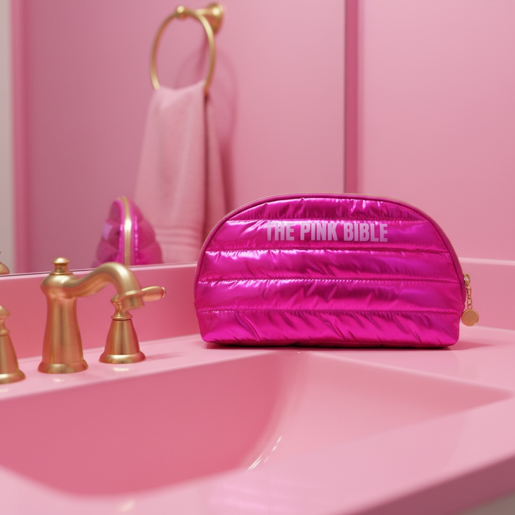 The Pink Bible toiletry travel bag