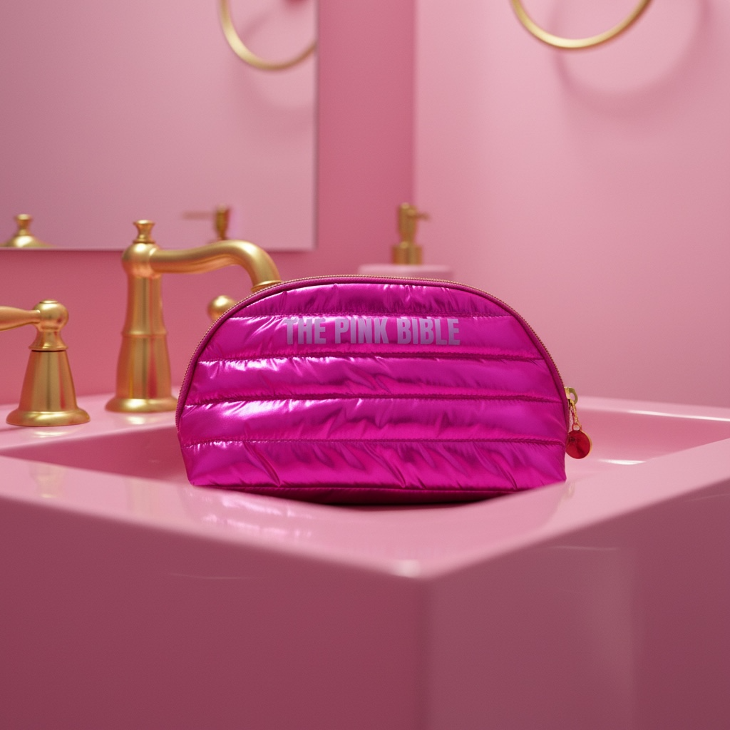The Pink Bible toiletry travel bag
